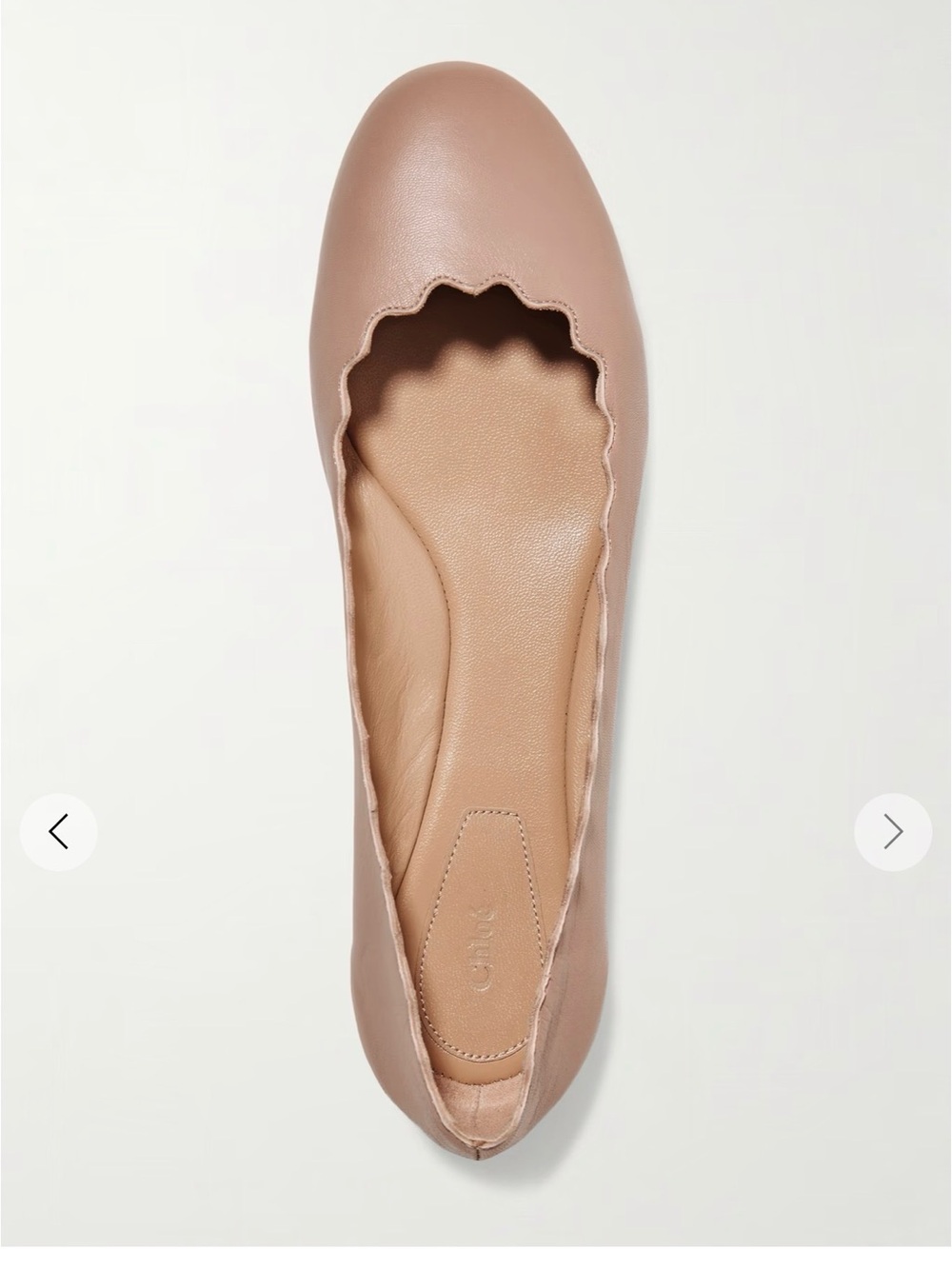 Chloé Women's Leather Lauren Ballerina flats